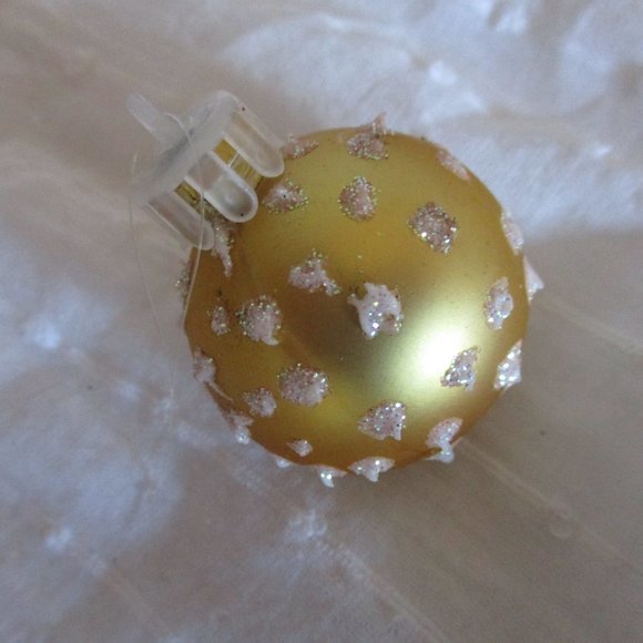 Vtg Y2K IKEA gold ornaments / set of 8 - Picture 3 of 6